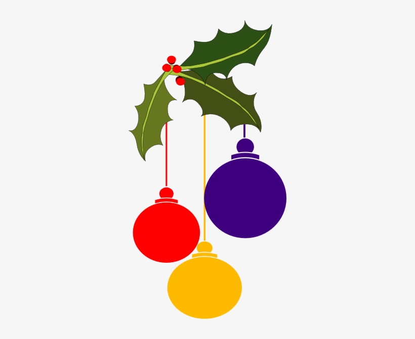 Clip Royalty Free Download Christmas Border Corner - Multi Colored Christmas Balls Holly Tile Coaster, transparent png