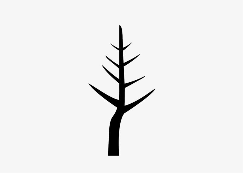 1 Year Old Trees - Silhouette, transparent png