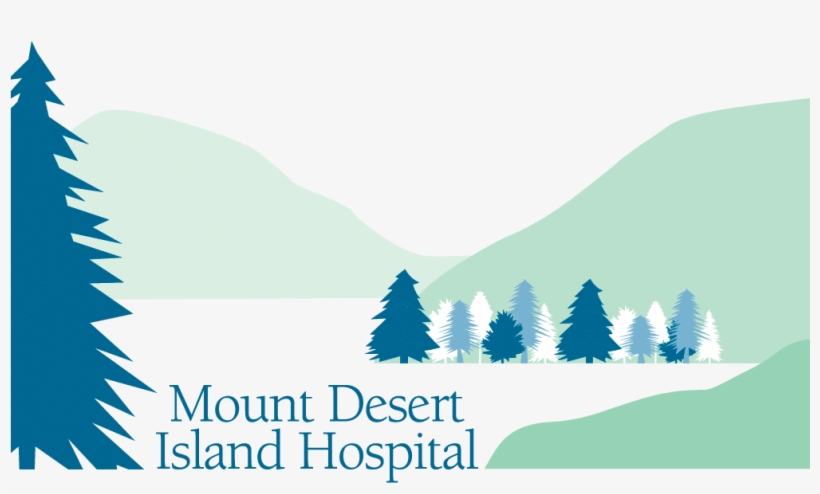 Old Logo, New Trees - Mount Desert Island Hospital Logo, transparent png