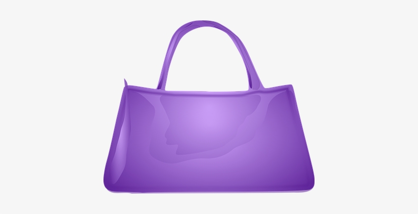 Handbag Purse Purple Bag Fashion Female Gl - Clipart Purse, transparent png