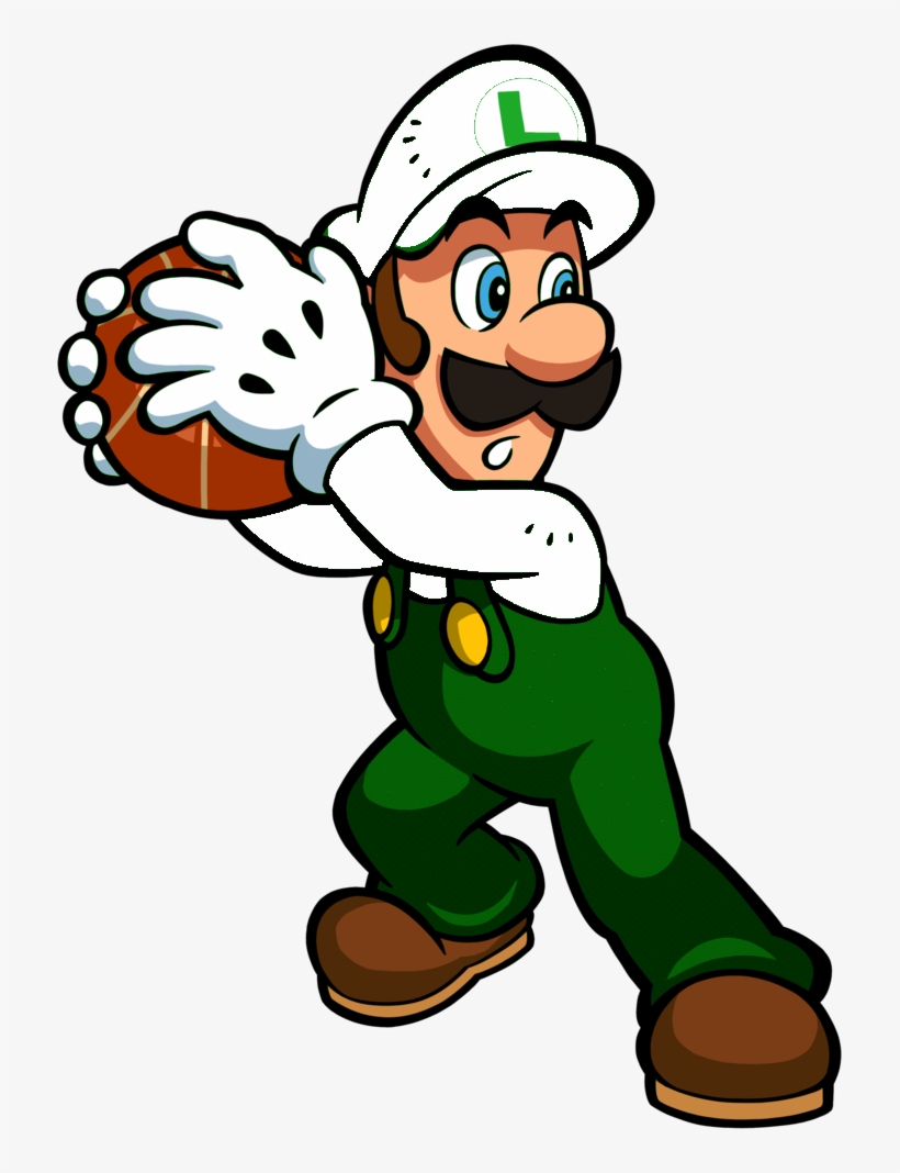 Nintendo Clipart Mario Mushroom - Mario Hoops 3 Luigi, transparent png
