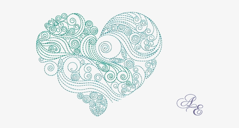15 Curls Drawing Wave For Free Download On Mbtskoudsalg - Quilled Heart, transparent png
