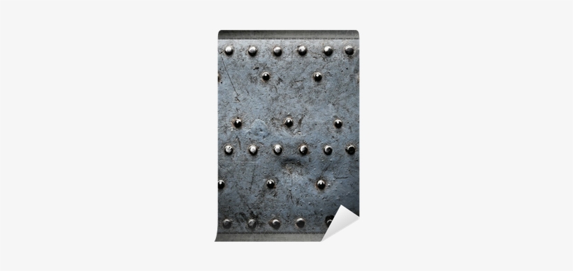Grunge Background, Metal Plate With Rivets Wall Mural - Paper, transparent png