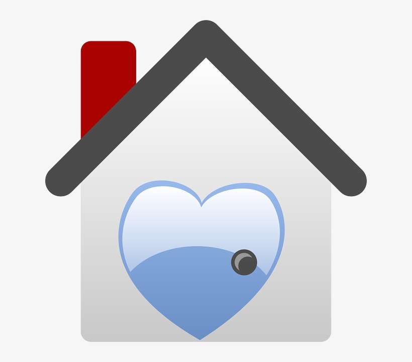 House, Home, Icon, Heart, Love, Houses, Estate, Real - House Of Love Clipart, transparent png