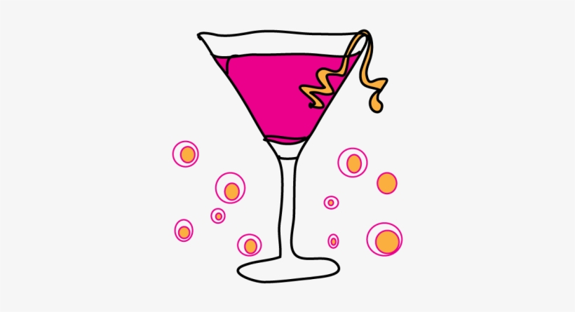 Svg Download B Day Party Pink Meylah - Martini Clip Art, transparent png