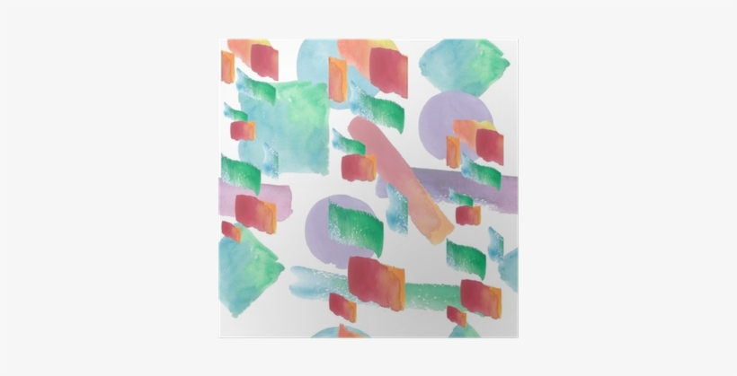 Colorful Texture Illustration Pattern In A Watercolor - Watercolor Painting, transparent png