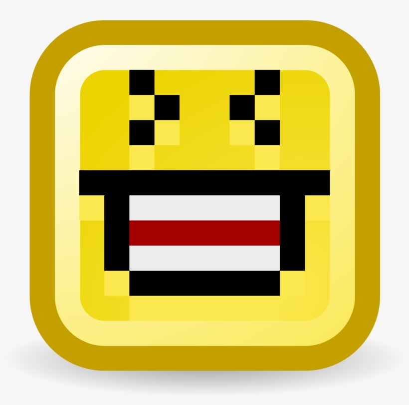 Paper Border Smiley Clip Art - Moving Pictures Of People Laughing Pixelated, transparent png