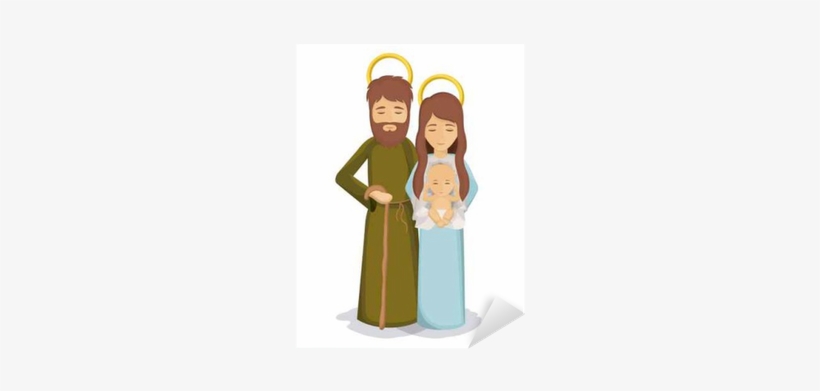 Holy Family And Merry Christmas Season Theme - Jesus, transparent png