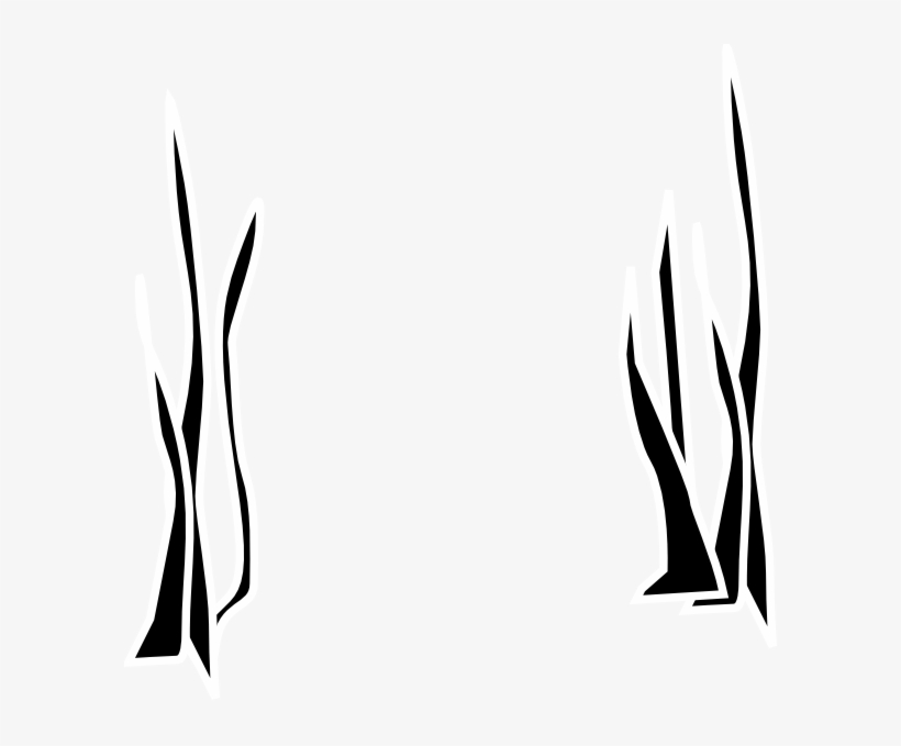 Seaweed Clip Art - Seaweed Clipart Black, transparent png