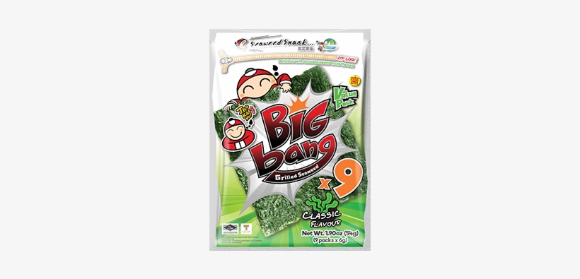 Grilled Seaweed Big Bang - Big Bang Seaweed Hot And Spicy, transparent png