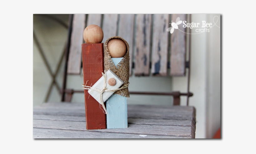Nativity Silhouette Statue Mary And Joseph Wooden - Diy Wooden Nativity, transparent png