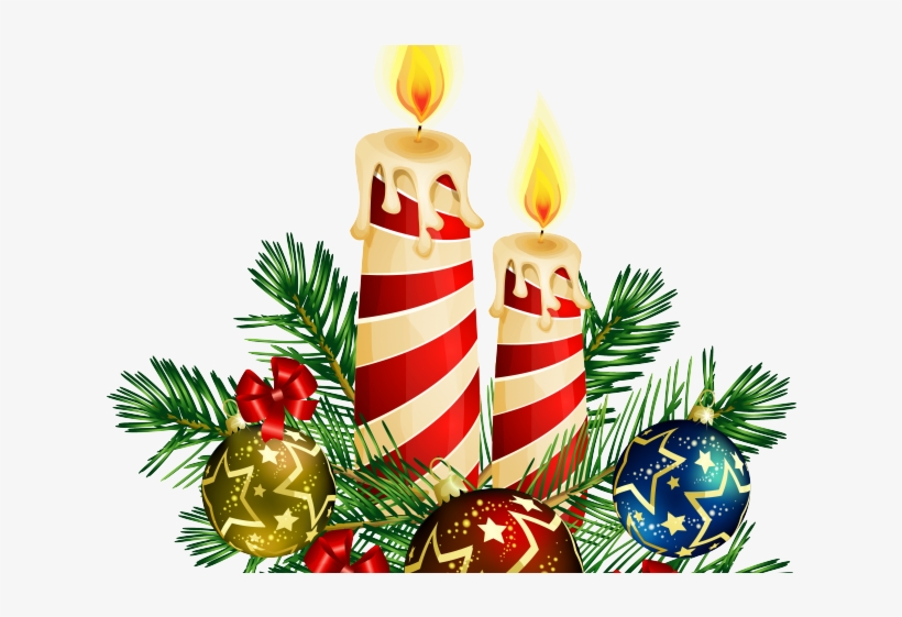Christmas Clipart Candle - .png Adornos De Navidad Bastones, transparent png
