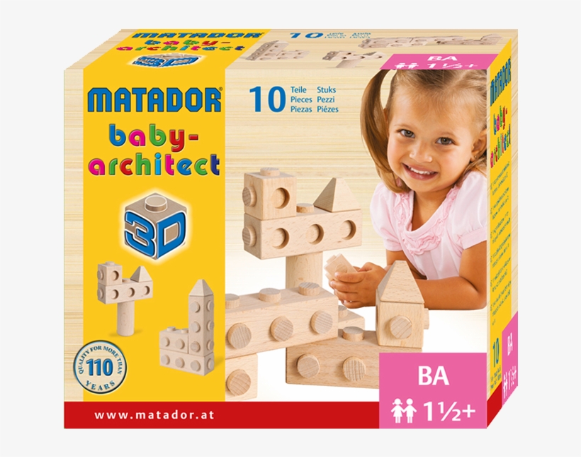 Matador Baby Architect 3d Wooden Blocks - Toy Block, transparent png