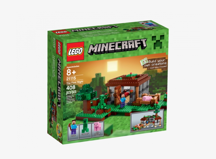 Lego® Minecraft™ The First Night - Lego Minecraft 21115, transparent png