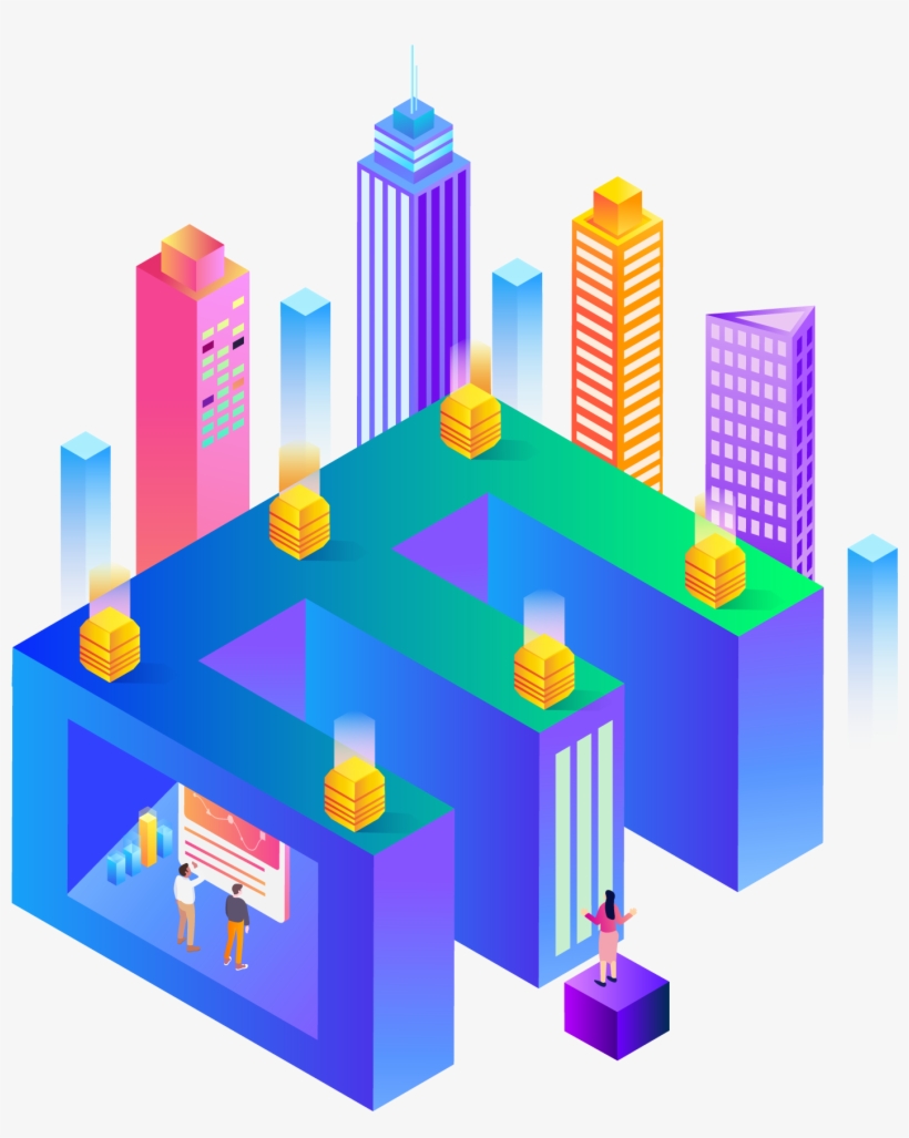 5d 2 Business Office Building Png И Векторное Изображение - Cityscape, transparent png