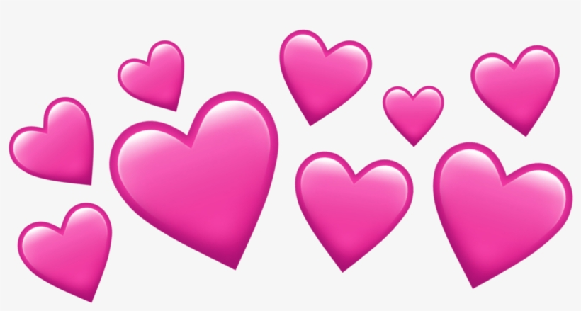 Heart Hearts Heartcrown Pink Pinkhearts Tumblr Headcrow - Heart, transparent png