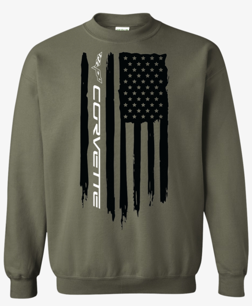 Chevy Corvette American Flag Pullover Sweatshirt C1 - Merry Christmas Boston Celtics, transparent png