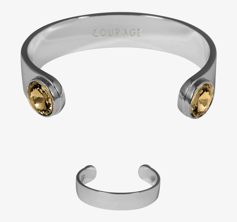Ioaku The Zen Bracelet Rhodium Amber - Ring, transparent png