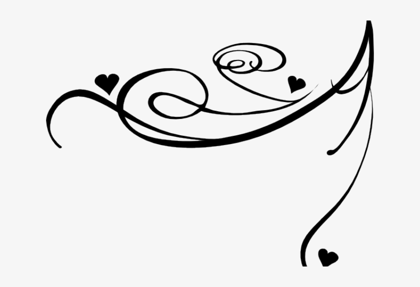 Scroll Clipart Decorative - Transparent Background Gold Swirls, transparent png
