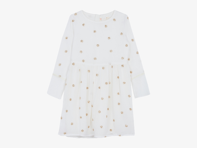 White Glitter Sequin Polka Dot Dress - Polka Dot, transparent png