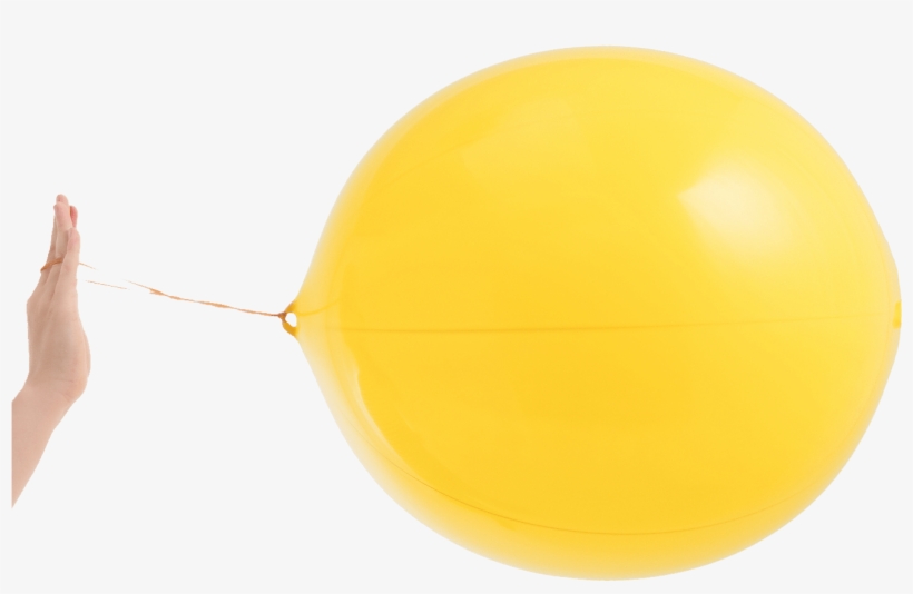 Yellow Punch Ball Balloon - Balloon, transparent png