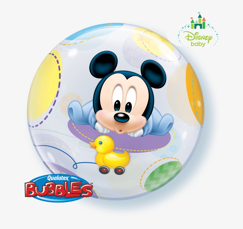 Disney Baby Mickey Mouse - Disney Baby Mickey Mouse Bubble Balloon, transparent png