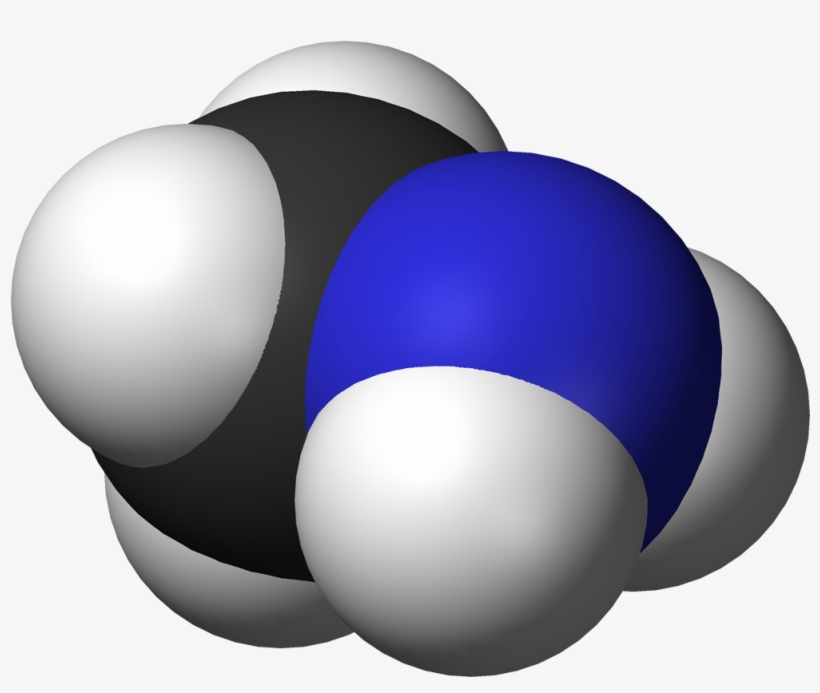 Methylamine 3d Vdw - Model Molekule Metilamina, transparent png