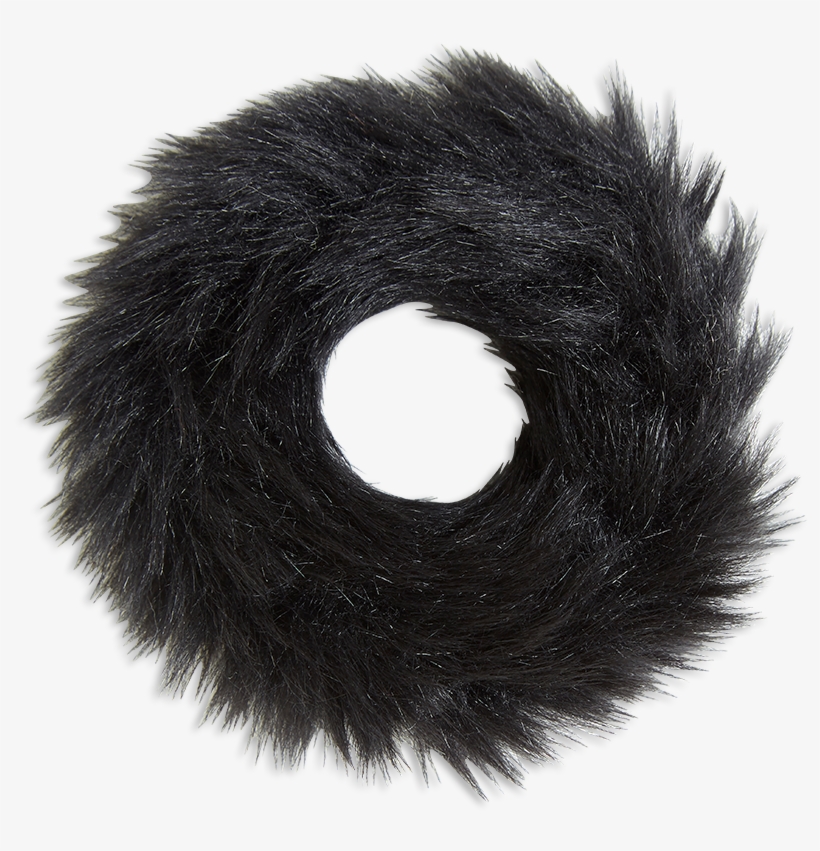 Faux Fur Scrunchie Black - Fur Clothing, transparent png