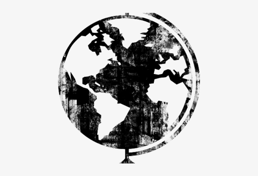 Globe Clipart Grunge - Smk Syubbanul Wathon, transparent png