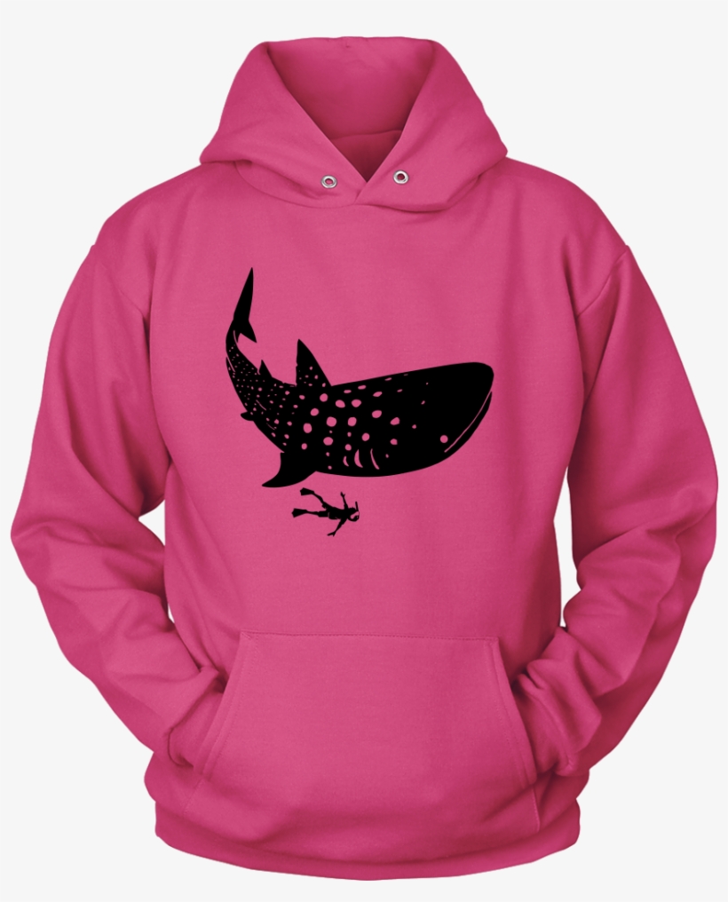 Whale Shark Diving Unisex Unisex Hoodie - Shirt, transparent png