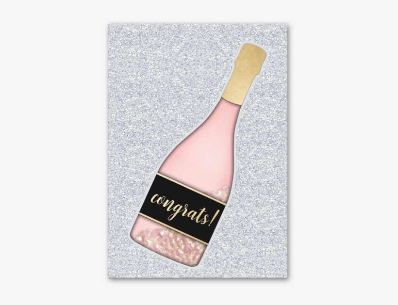 Congrats Champagne Shaker Greeting Card - Oar, transparent png
