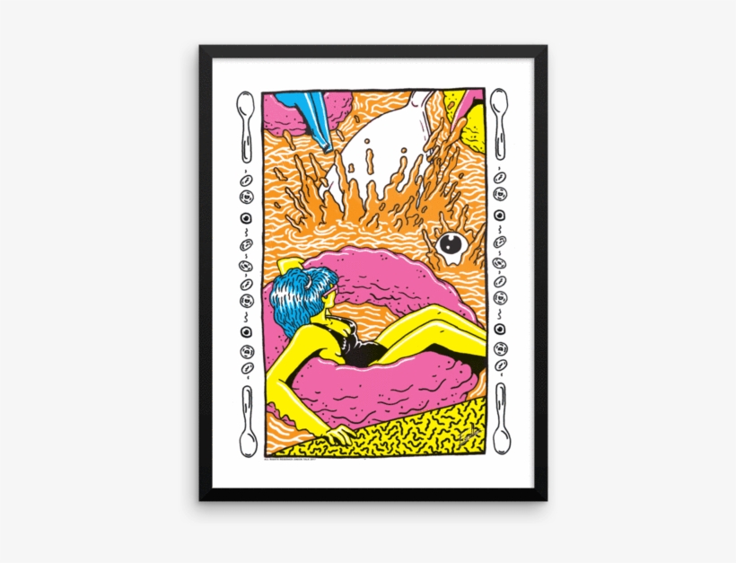 "don't Eat My Cereal" Art Print By Fiedler - Illustration, transparent png