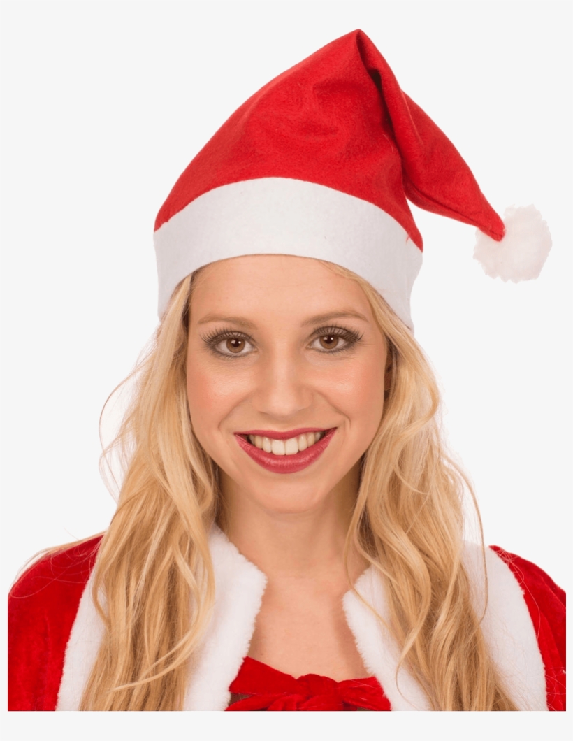 Christmas Santa Hat - Christmas Hat On Head, transparent png