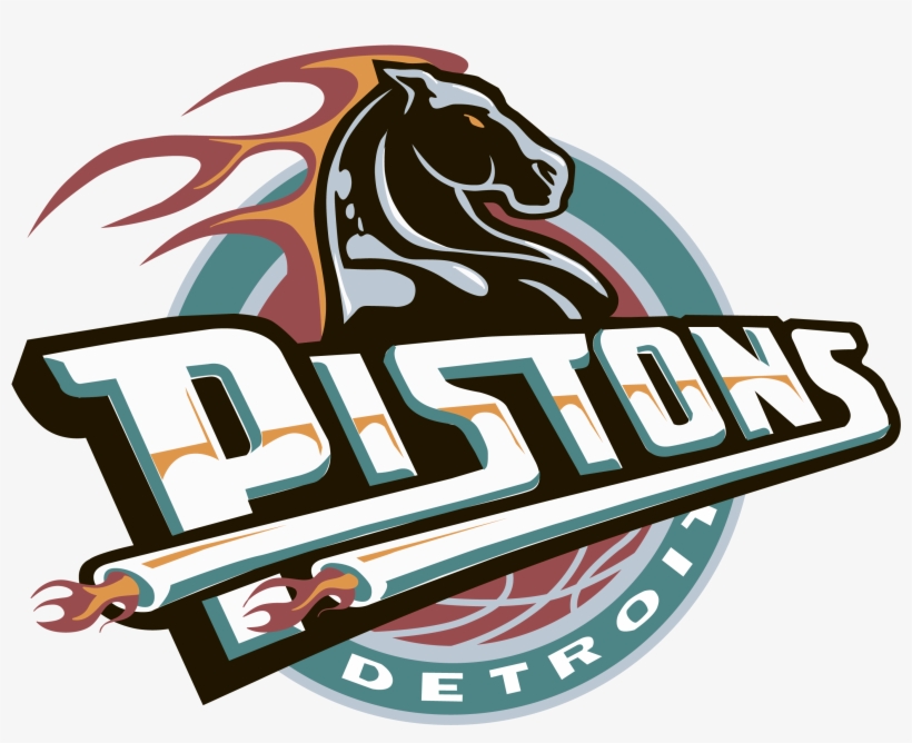 Detroit Pistons Logo Old - Detroit Pistons Logo 1996, transparent png
