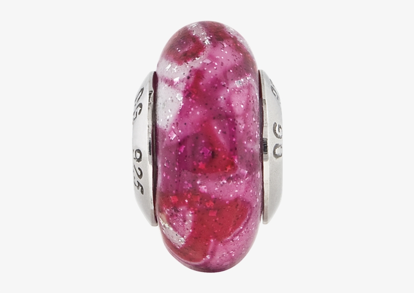 Sterling Silver Reflection Hot Pink And Glitter Overlay - Crystal, transparent png