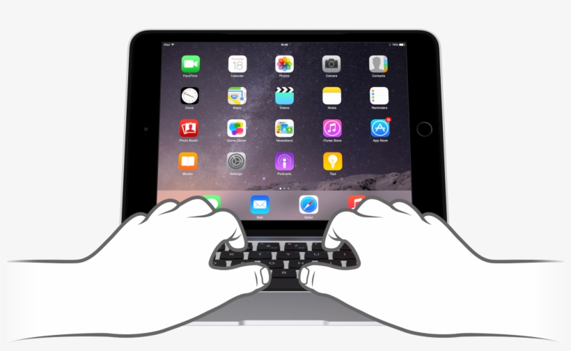 Illustrated - Clamcase Ipad Air 2, transparent png