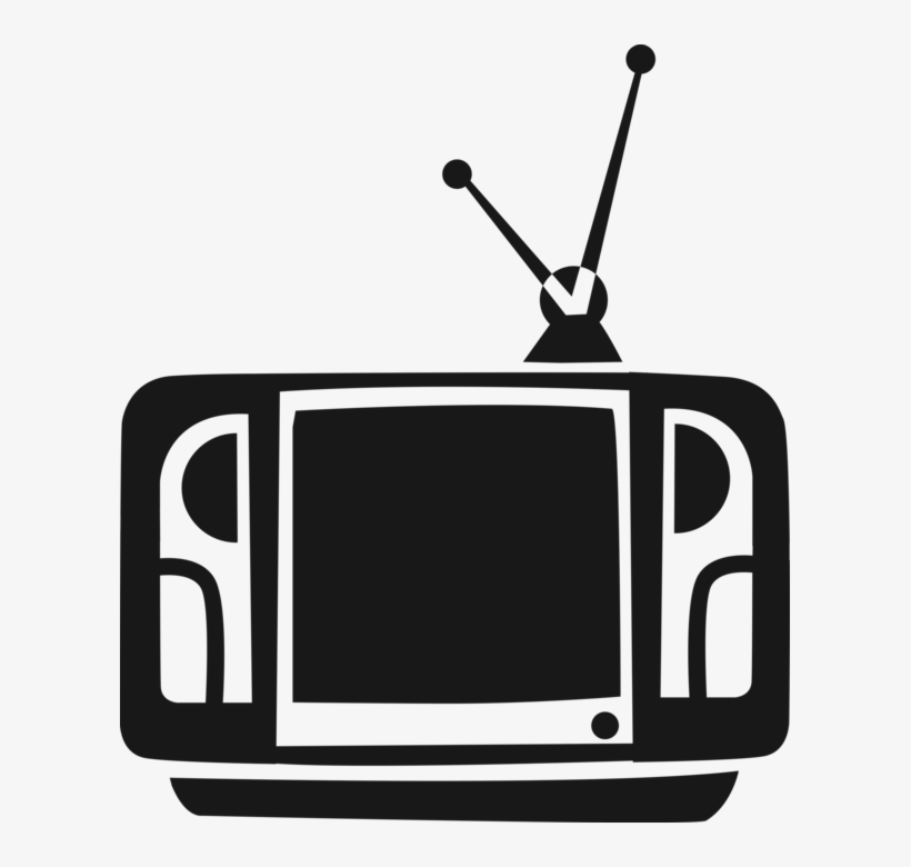 Image Royalty Free Television Or Set With Rabbit Ears - Television Set, transparent png