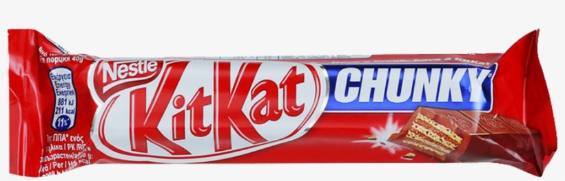 Nestle Kitkat Chocolate Chunky Milk And Cocoa 40 Gm - Chocolate Bar, transparent png