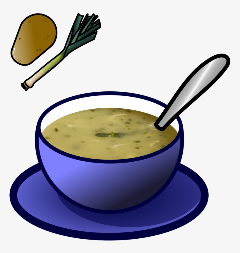 Svg Royalty Free Stock Soup Vector Cream - Leek And Potato Soup Clipart, transparent png
