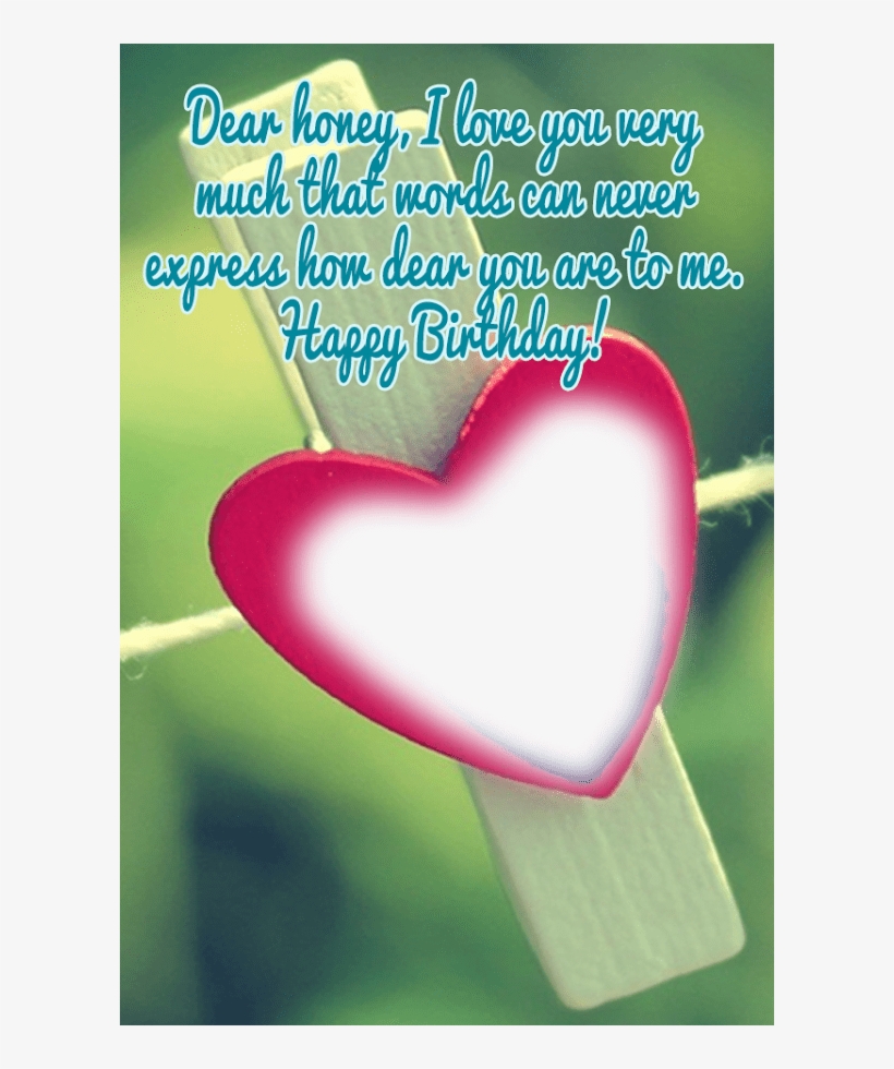 Birthday Photo Frame For Wife - Wife Birthday Photo Frame, transparent png