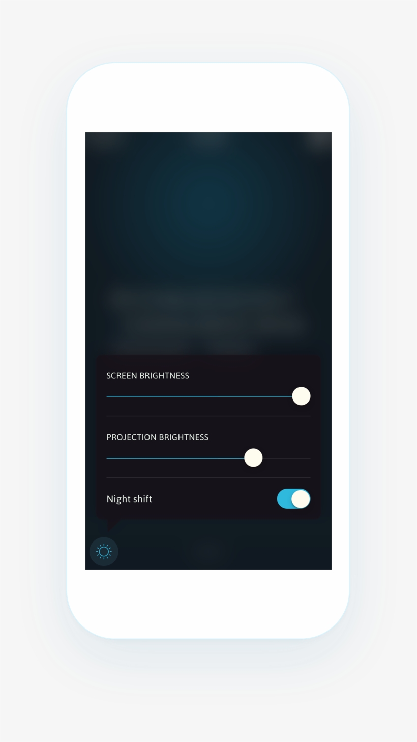 If You Would Like To Turn Nightshift Mode On/off, Just - Smartphone, transparent png
