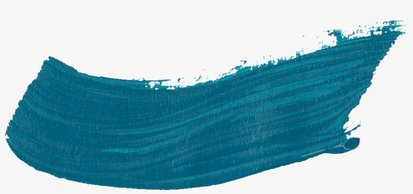 28 Turquoise Paint Brush Stroke - Ocean, transparent png