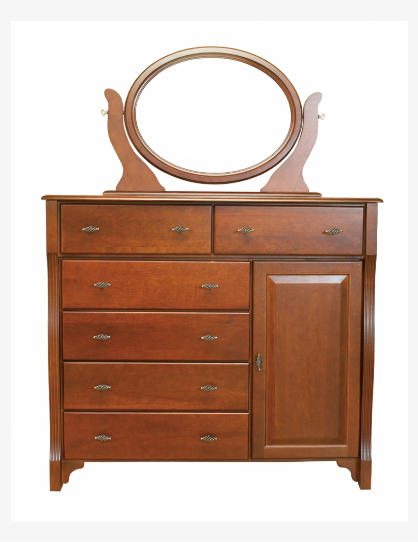 6drawerwithdoor-980x980 - Dresser, transparent png
