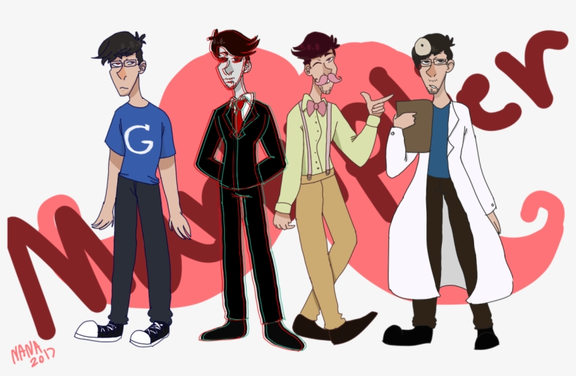 Woah Watch Out It's Some Markiplier Egos @markiplier - Markiplier Tim Pink Mustache M, transparent png