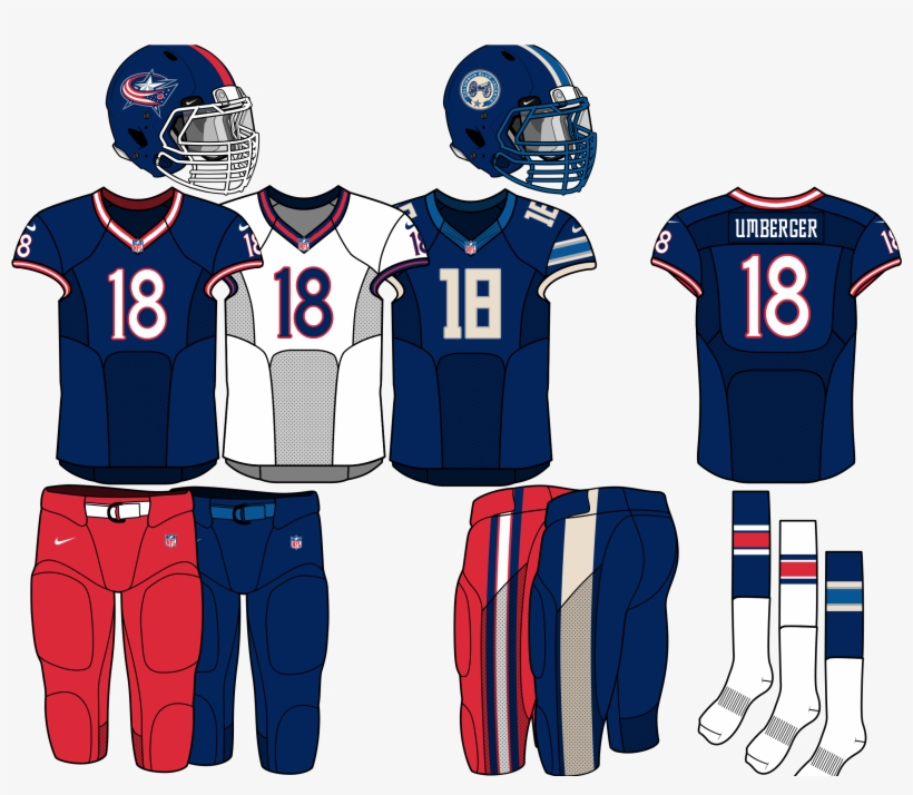 Uk9pbwf - Columbus Blue Jackets Football Uniform, transparent png
