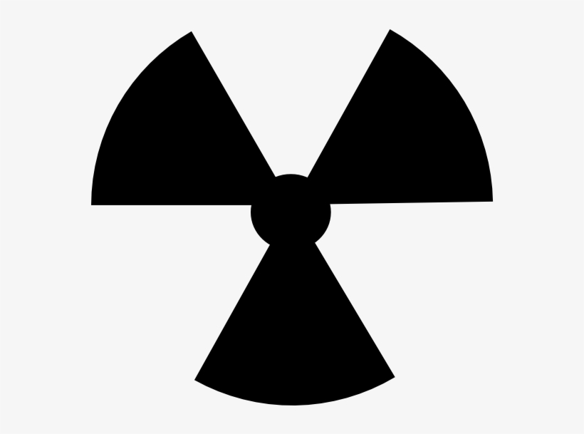 Small - Radiation Symbol Black And White, transparent png