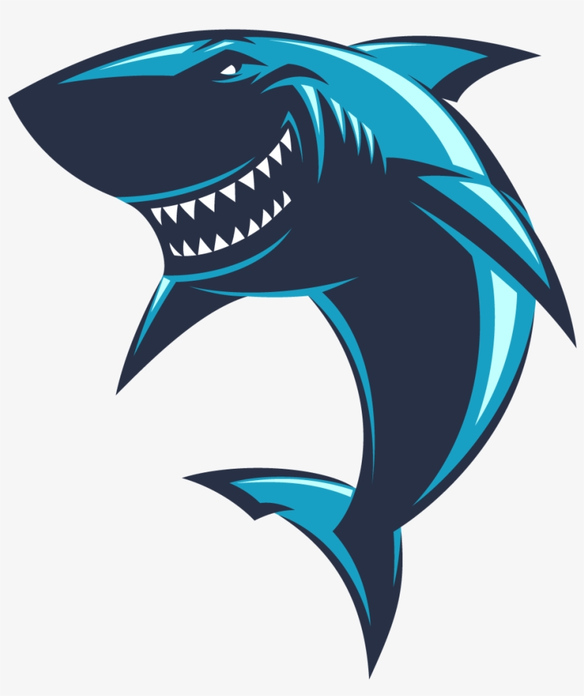 Shark - Shark Head Logo Vector, transparent png