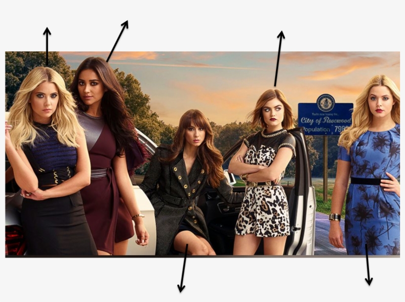 Personajes Principales - Pretty Little Liars Body, transparent png