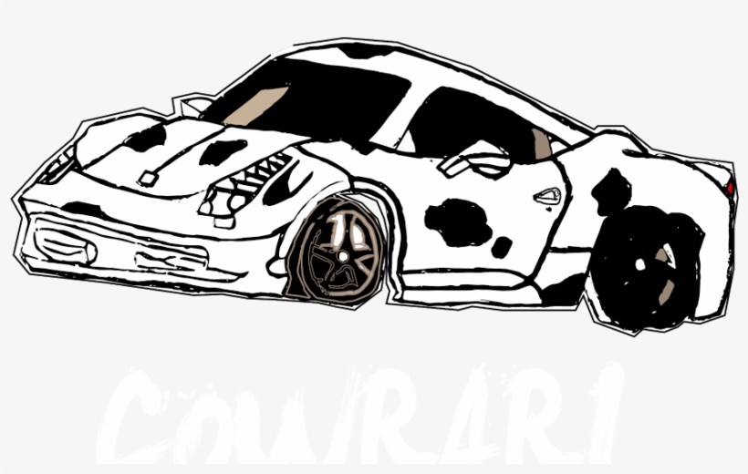 Drawn Race Car Beginner - Lamborghini, transparent png
