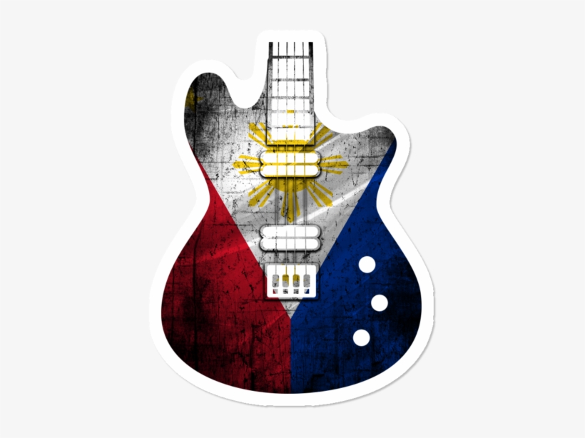 Guitar Flag Philippines - Electric Guitar, transparent png